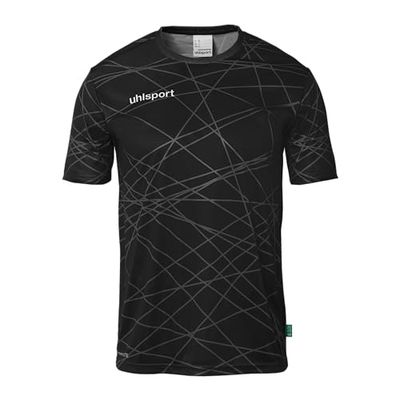 uhlsport Prediction - Maglietta Sportiva a Maniche Corte, per Portiere e Giocatori, per Bambini e Adulti