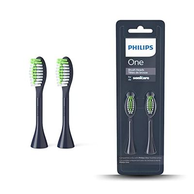 Philips Cabezal para Cepillo de dientes eléctrico Philips One, Pack de 2 (Modelo BH1022/04)