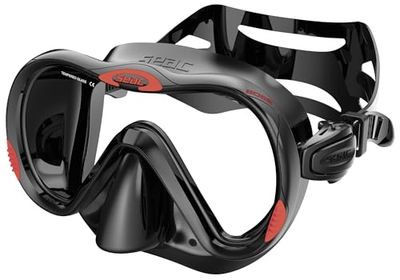 Seac Baas, snorkelmasker voor volwassenen, enkele lens, verstelbare riem