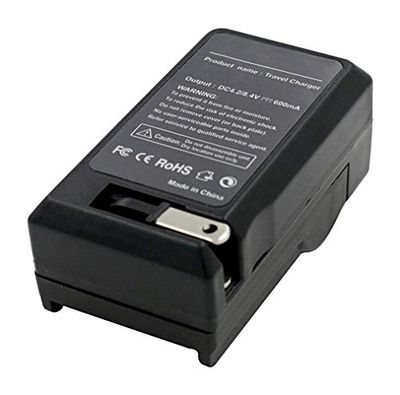 amsahr Grade A Celle della batteria e caricabatteria digitale con tecnologia Smart, ingresso: AC 100 – 240 V/uscita: DC 4.2 – 8.4 V, 600 mAh per Olympus BLN-1 1 Grigio