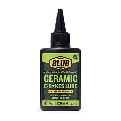 BLUB E-Bike Ceramic Lube 120ml | Lubrificante Catena Ebike, Grasso Contatti Elettrici | Olio Ceramico Mountian Bike Elettrica | Kit Bicicletta Elettrica, Accessori MTB Elettrica | Ceramic Wax, Verde