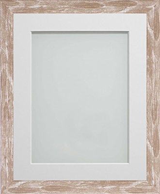 Frame Company Camber Range Brown Picture Photo Frame with White Size, 6x4-inch Mounted for 5x3-inch Image
