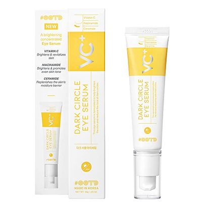 OOTD Dark Circle Eye Serum with Niacinamide, Ceramides and Vitamin C, Eye Contour Serum, Eye Contour Serum, Reducing Dark Circles and Whitening, 30g