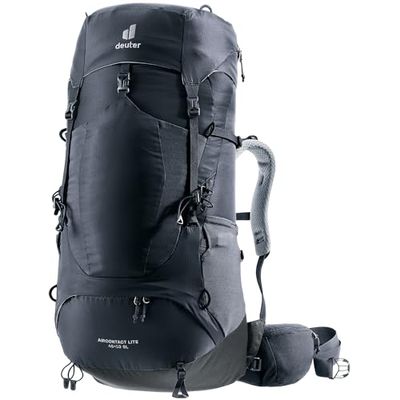 Deuter Aircontact Lite 45 + 10 SL Trekkingrugzak voor dames, zwart-grafiet, 45+10 L, Minimalistisch