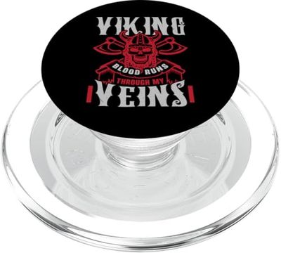 Viking Blood Runs Through My Veins Pagan Scandinavian Norse PopSockets PopGrip for MagSafe