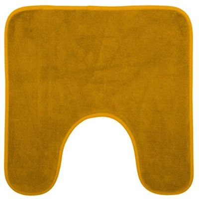 Five - Tapis Contour WC mémoire de Forme Jaune 48X48
