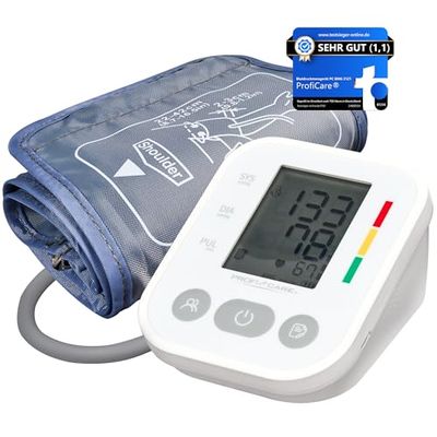 ProfiCare, Tensiomètre pour le bras avec indicateur, Connexion pratique à 360°, Blanc, PC-BMG3121
