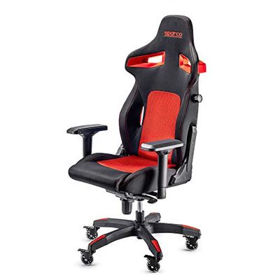 Sparco Gaming gamingstoel, zwart/rood, groot