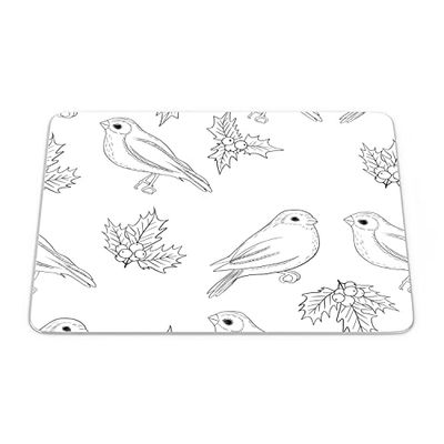 Bonamaison, Tapis de Souris Rectangle Imprimé Numériquement, Fond Antidérapant, pour Bureau et Maison, Taille: 22x18cm