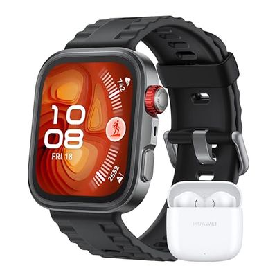 HUAWEI WATCH FIT4 Pro Smartwatch, + Freebuds SE 2 Bianco, Ultra-sottile, 1.82" Schermo in Zaffiro & Lunetta in Lega di Titanio, Fitness Tracker, con App ECG, fino a 10 Giorni, GPS, 30 mesi di Garanzia