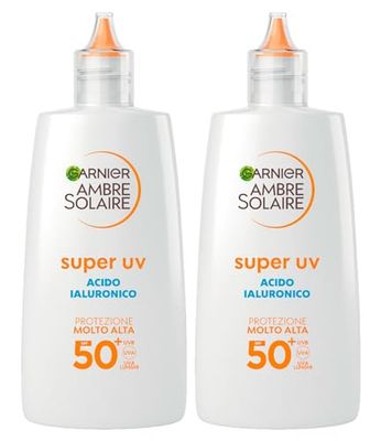Garnier Ambre Solaire Fluido Idratante all'Acido Ialuronico SPF50+ 40ML