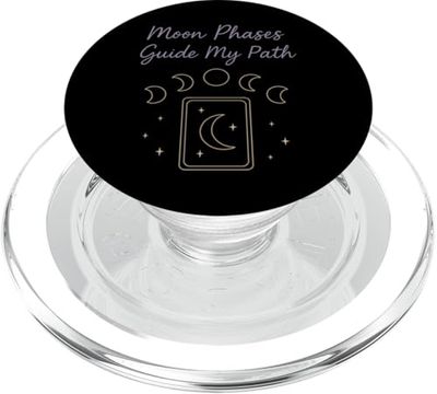 Boho Tarot Reader Moon Phase Spiritual Vibes Celestial Tarot PopSockets PopGrip for MagSafe