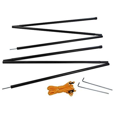 Regatta Canopy Pole - Set di picchetti per tenda, unisex, da adulto, colore: Nero