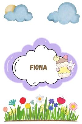 Fiona Notizbuch: Gefüttert Notizbuch mit personalisiertem Vornamen Fiona