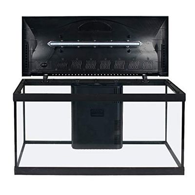 Amtra Wave Basic 80 Led - Acuario Completo De 95 Litros, Iluminación De 8 Watios, Filtro Interno Y Calentador, 80X32X45 Cm