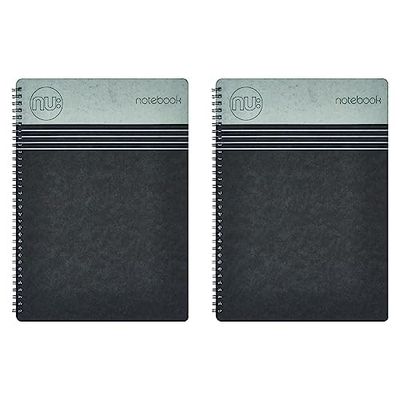 NU Notebooks - Craze Cloud Range - A5 Black Notebook - Wirebound Notebook - Stationery Notebooks - Ruled Notepad - 110 Pages, NU003357-FSC-BK (Pack of 2)