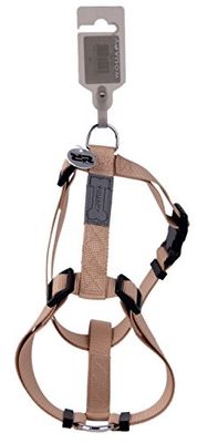 Wouapy Servies Basic Line, hondenharnas, verstelbaar, harnas beige 32/45 cm