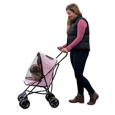 Pet Gear Travel Lite wandelwagen voor katten en honden tot 6,8 kg, roze