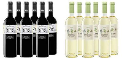 Pack Especial - 6 Botellas Vino Tinto LAN D - 12 Crianza 75cl + Regalo De 6 Botellas Vino Blanco Duquesa de Valladolid 75cl - Total: 9 litros