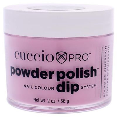 Cuccio Powder Polish - Dip Acrylic Nail Colour Dip System - 45g (1.6oz) Dipping Powder - Pink