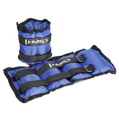 HMS - Puños de Peso para puños y Tobillos, 2 x 1,5 kg, ob03, Color Azul
