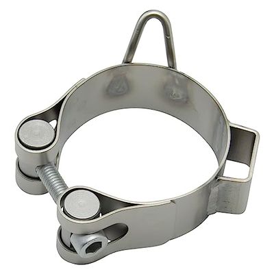 Juego de piezas de repuesto para pinzas de escape LeoVince, acero inoxidable con gancho, diámetro 51 mm