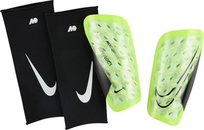 Scheenbeschermers Nike Mercurial Lite Superlock voetbalscheenbeschermers, Volt/Barely Volt/Zwart, DN3609-702, L