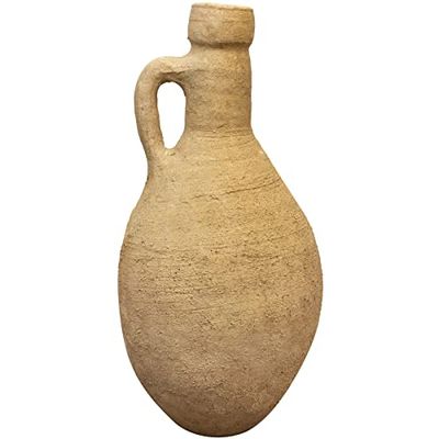 Biscottini Vasi terracotta grandi da esterno 29x29x62 cm Made in Italy | Vasi per piante grandi artigianali | Vaso terracotta grande