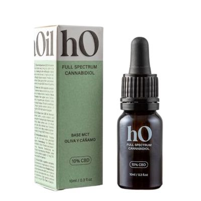 CBD Premium Hemp Seed Oil 10% THC Free | 100% olio naturale a base di olio di cocco e di oliva MCT | Uso topico | Vegan, senza glutine, senza lattosio e senza conservanti | 10 ml | Hakuna Oil