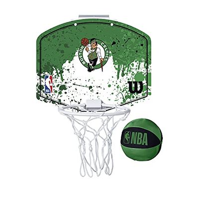 Wilson NBA Team Boston Celtics Mini Hoop WTBA1302BOS, Unisex basketball backboards, green, One size EU