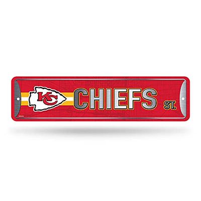 Rico Industries Targa Stradale in Metallo con Scritta Tampa Buccaneers, 10,2 x 38,1 cm, Ideale per casa, Ufficio, Camera da Letto e Grotta dell'uomo, Realizzata