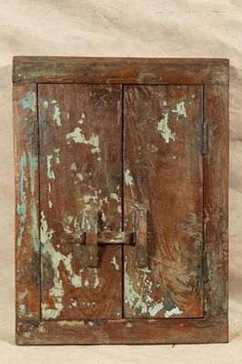 Biscottini Puerta interior ventana 45,5 x 7,5 x 59,5 cm – Puerta de madera – Puertas de interior y exterior – Decoración casa