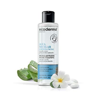 Ecoderma Micelar Water 200ml - Removes Make-Up, Cleanses, Tonifies And Moisturizes Face, Eyes And Lips