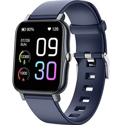 Jmamba Fitnesstracker voor dames en heren, 1,7 inch fitnesstracker met hartslag- en slaapmonitor, activiteitstracker met IP68 waterdicht voor Android iOS