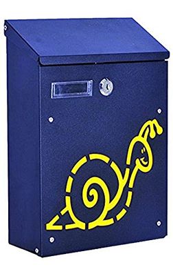 Blinky 27298 – 10 slakken Boite AUX Lettres-acier 21 x 30 x 8,5 zwart