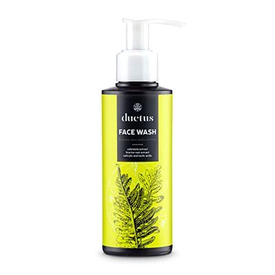 DUETUS Gel nettoyant pour le visage - Pour les soins quotidiens de la peau - Cosmétique naturel végétalien pour homme et femme - Taille : 150 ml.
