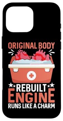 Trapianti di organi: corpo originale, motore ricostruito Custodia per iPhone 16 Pro Max