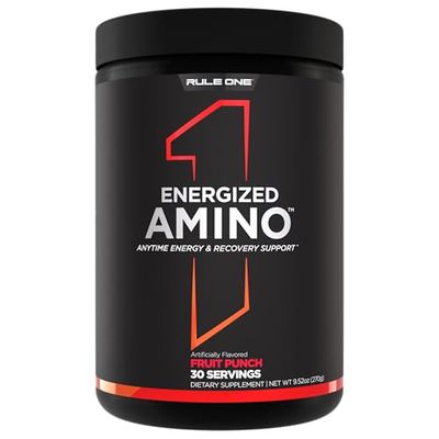 Rule One Energized Amino, Fruit Punch - 270g