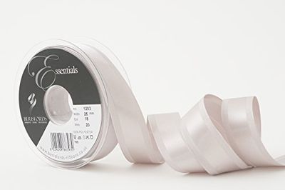 Berisfords Ribbon, Polyester, Silver Grey, 25 mm