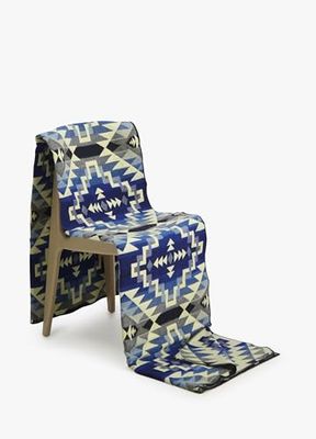 Alpaca Loca Plaid/Throw Native The Traveller Blue - Alpaca Wool