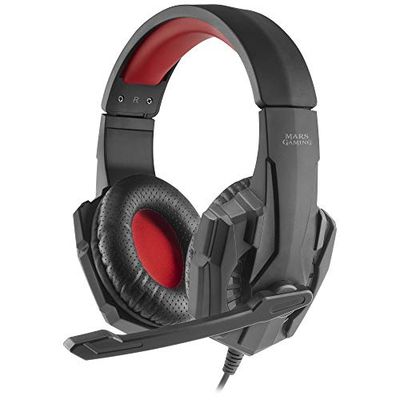 Mars Gaming MHH2W, Support Casque Crochet + Stand, Gestion des Câbles, Hauteur Réglable, Blanc