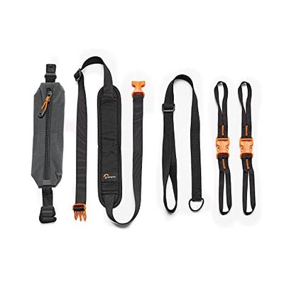 Lowepro GearUp Kit di Cinghie per Accessori - Compatibile con Tutte le GearUp Camera Box - Configurazioni di Trasporto Multiple, Nero