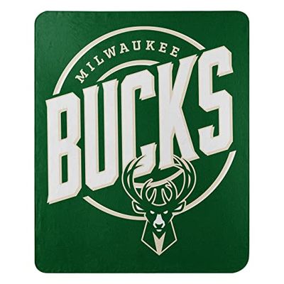 Northwest NBA Milwaukee Bucks unisex-vuxen fleece filt, 127 cm x 152 cm, kampanj