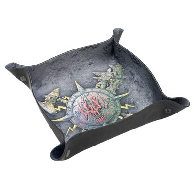 Plateau à dés - Dice Tray pour Jeux de société et RPG - Age of Sigmar, Warhammer 40k, The 9 Age, Warhammer FRP - Éclateur de Crâne