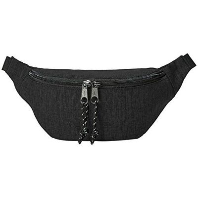 Amazon Basics Bum Bag, Preto, 2 L, Solteiro