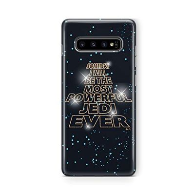 ERT GROUP mobiltelefonfodral för Samsung S10 originalt och officiellt licensierat Star Wars mönster 014 Vit optimalt anpassad till formen på mobiltelefonen, fodral tillverkad av TPU-plast