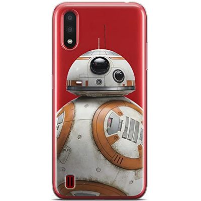 ERT GROUP mobiltelefonfodral för Samsung A01 originalt och officiellt licensierat Star Wars mönster BB 8 002 optimalt anpassad till formen på mobiltelefonen, gedeeltelijk transparant