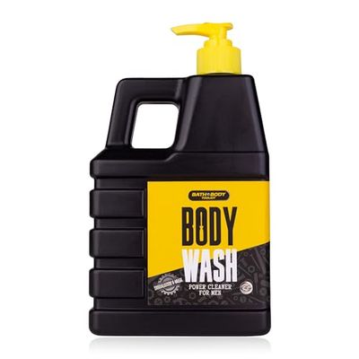 Accentra BATH & BODY TOOL Kit in XL dispenser a pompa, 740 ml, a forma di tanica, profumo sandalwood & musk – gel da bagno e doccia per uomini