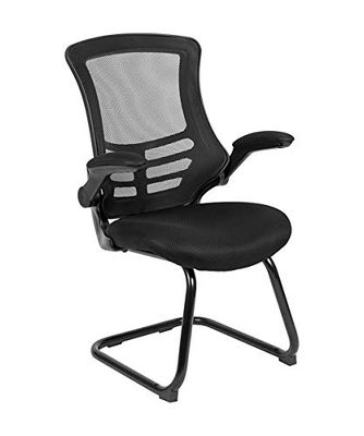 Flash Furniture Bijzetstoelen, van schuimrubber en zwart gaasdoek, 60 cm (B) x 60 cm (D) x 90 cm (H)