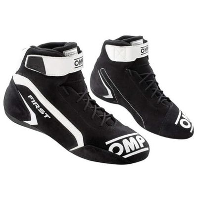 Omp Mixte First Race My2021 Chaussures Noir/Blanc Taille 44 FIA 8856-2018 Bateau, Standard